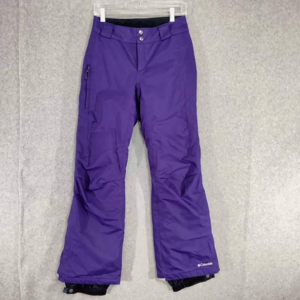 Columbia Like New Women's Omni-Heat Insulated Purple Snow Pants Size 2XL
